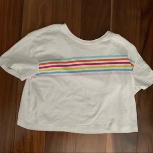 Cute rainbow striped t-shirt.